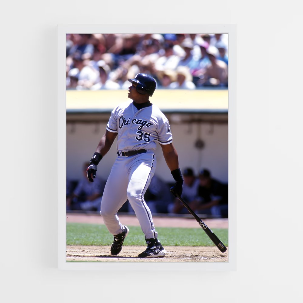 Poster Frank thomas – affiche Baseball (vue 3)